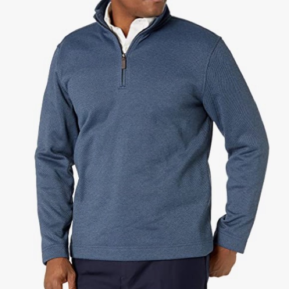 NWT Van Heusen Classic-Fit Quarter Zip Pullover Sweater, XXL - Picture 1 of 8